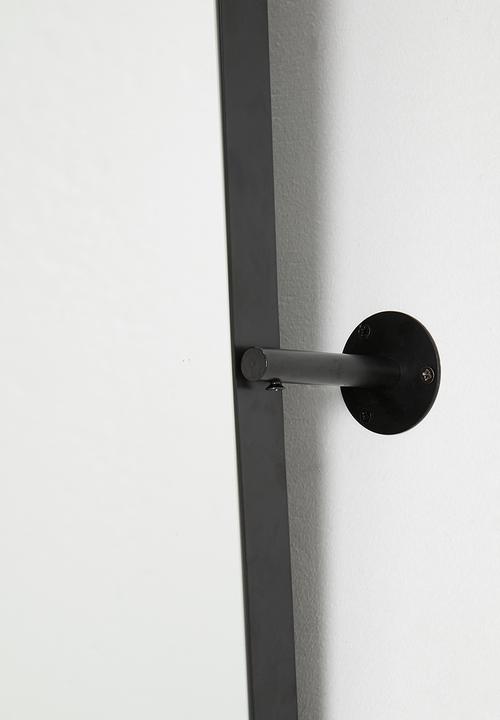 Sixth Floor - Rectangular swivel bathroom mirror - black 