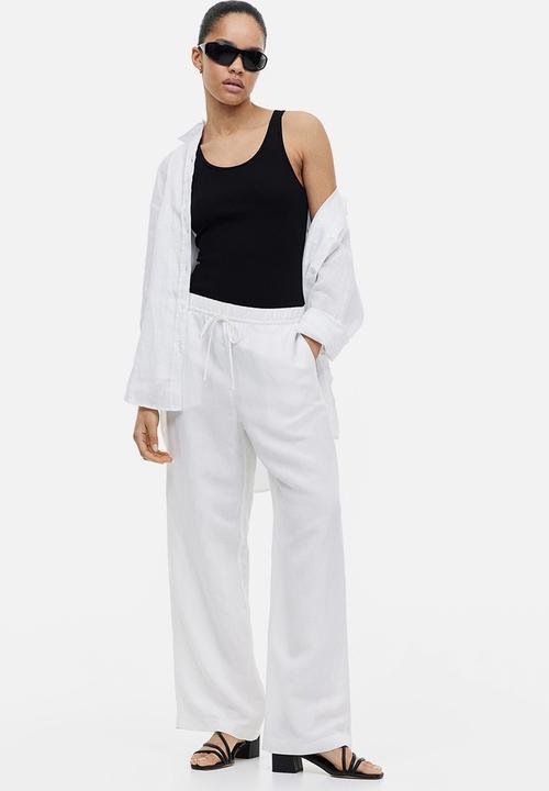 H&M - Ribbed thong body - black