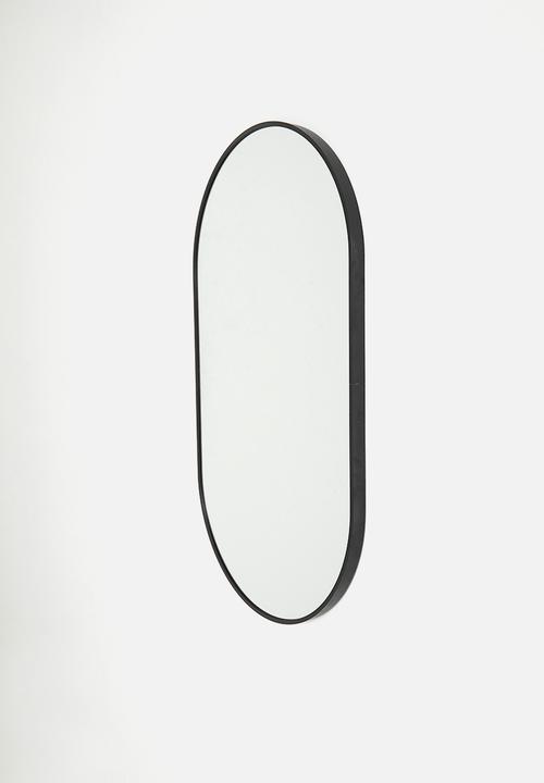 Sixth Floor - Pill mirror - black
