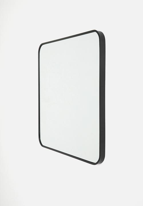 Sixth Floor - Square mirror - black