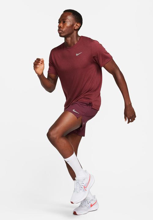 Nike - M nk df uv miler short sleeve - multi 
