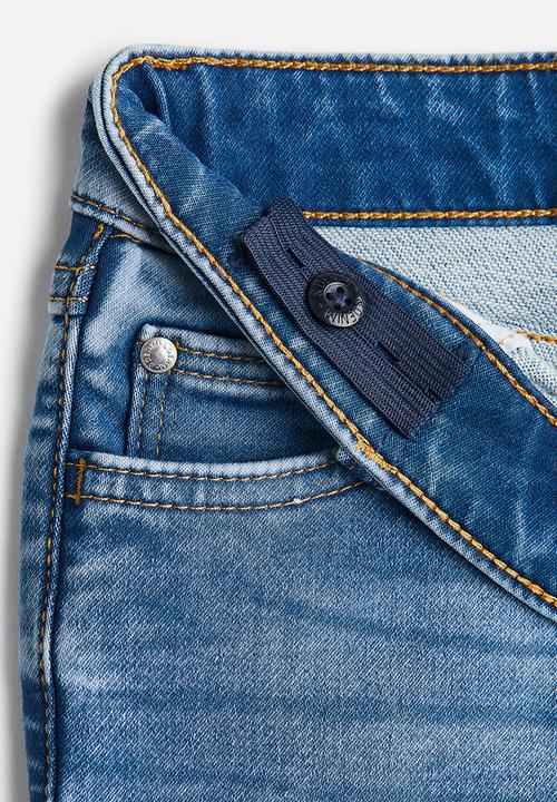 H&M - Superstretch denim shorts - denim blue