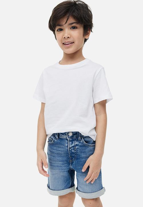 H&M - Superstretch denim shorts - denim blue