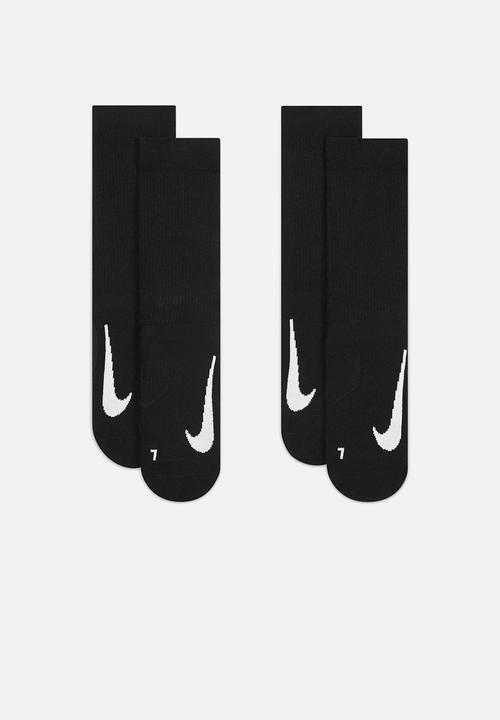 Nike - U nk multiplier crew 2pr cush - black