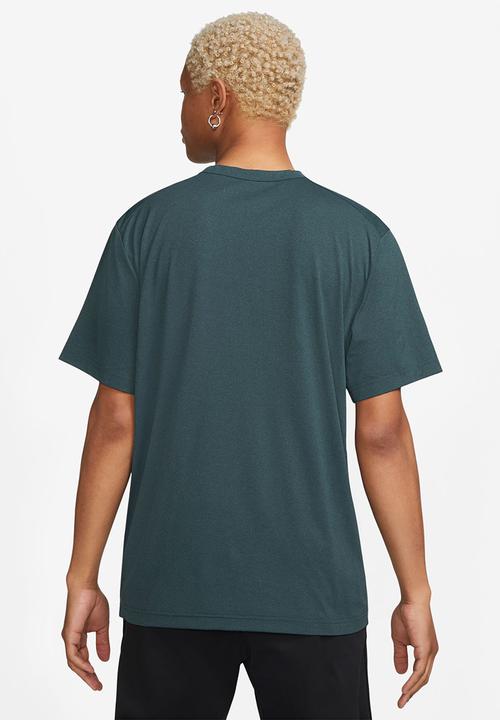Nike - M nk uv hyverse short sleeve - dark green