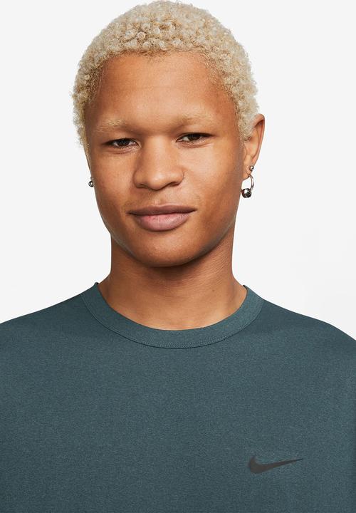 Nike - M nk uv hyverse short sleeve - dark green