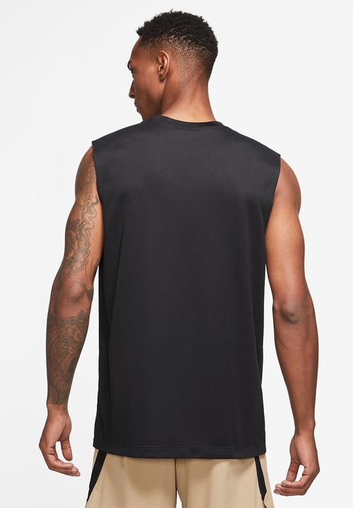 Nike - M nk df tee rlgd sl reset - black/matte silver
