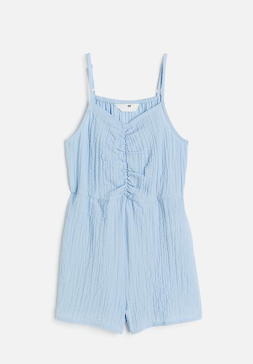 H&M - Ruched jumpsuit - light blue