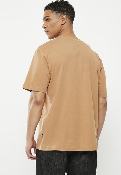 Only & Sons - Onsminecraft rlx short sleeve tee - tobacco brown