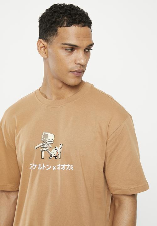 Only & Sons - Onsminecraft rlx short sleeve tee - tobacco brown