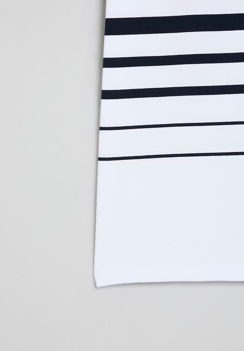 SOVIET - Boys crew neck y/dye stripe - navy