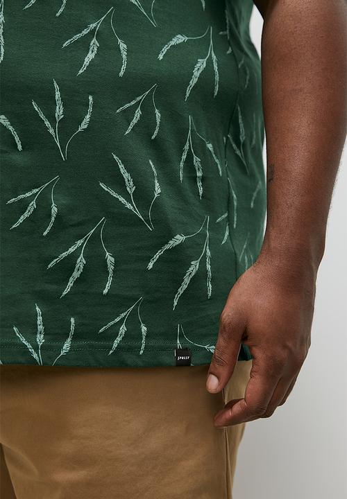 Superbalist - Feather print plus aop print tees - khaki