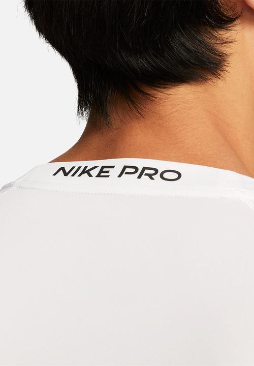 Nike - Nike Pro Dri-FIT tight short-sleeve fitness top. - white 