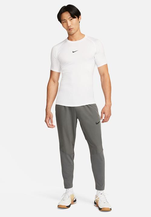 Nike - Nike Pro Dri-FIT tight short-sleeve fitness top. - white 