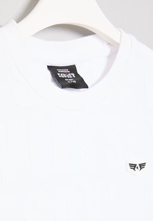 SOVIET - Boys fashion tee - white