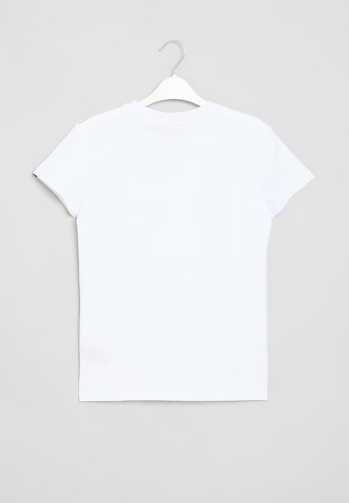 Aca Joe - Printed pink tee - white