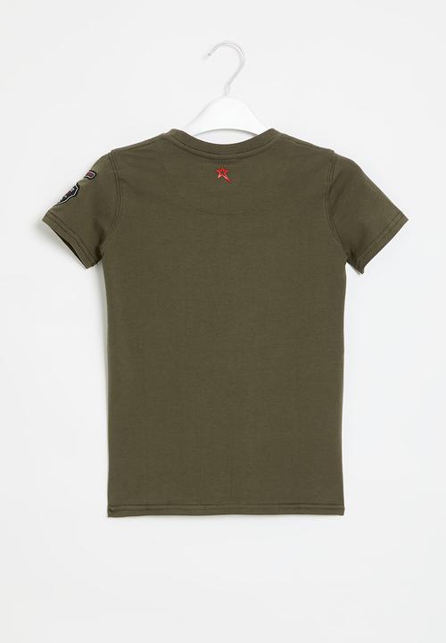 SOVIET - Boys fashion tee - olive