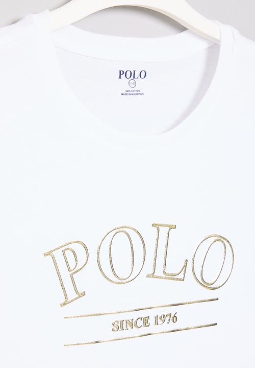 POLO - Girls paige printed tee - white
