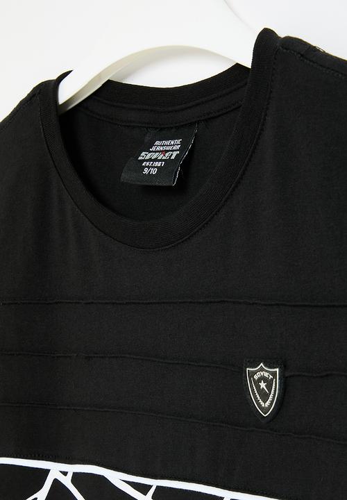 SOVIET - Boys fashion tee - black