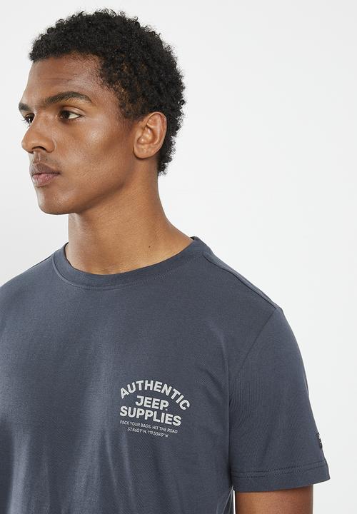 JEEP - Fashion graphics tee - navy