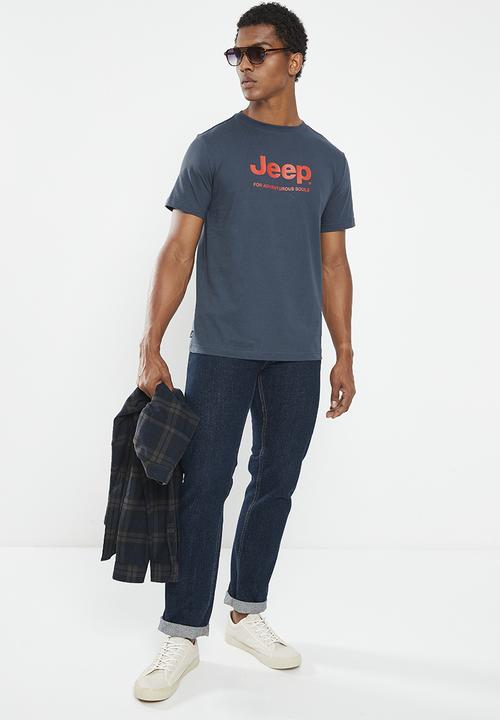 JEEP - Jeep logo print tee - navy