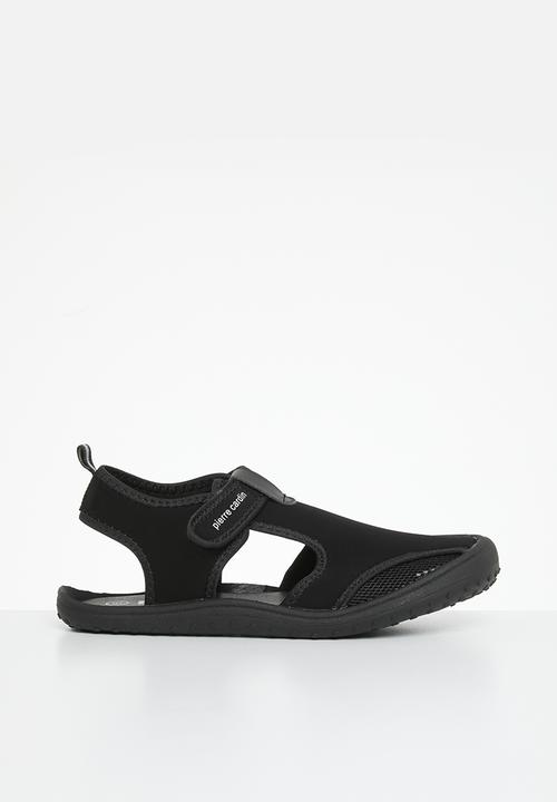 Pierre Cardin - Avery youths aqua sandal - black