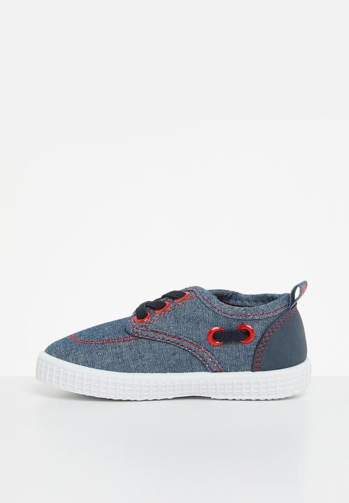Pierre Cardin - Nixon baby boys sneaker - navy & red