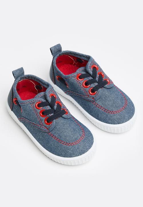 Pierre Cardin - Nixon baby boys sneaker - navy & red