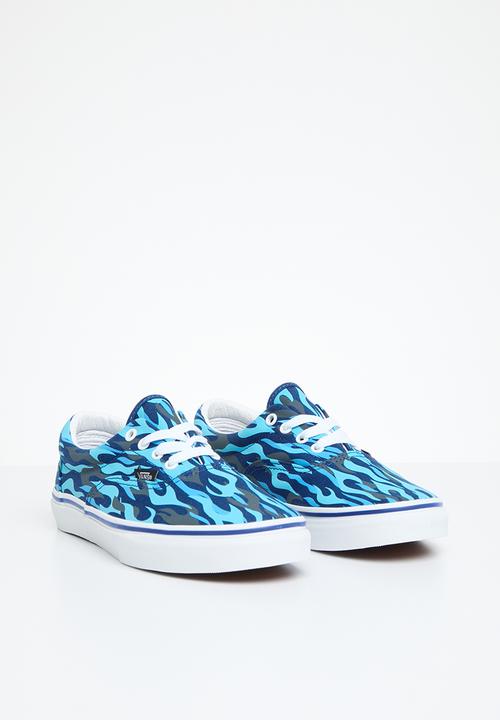 Vans - Jn era -  flame camo blue & black