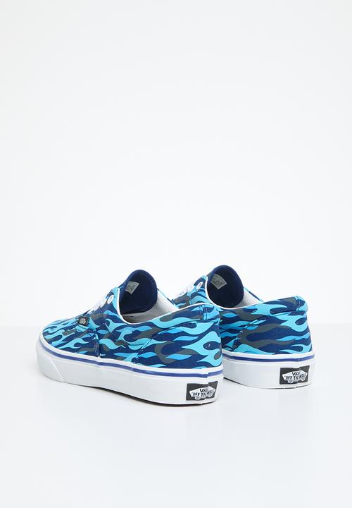 Vans - Jn era -  flame camo blue & black