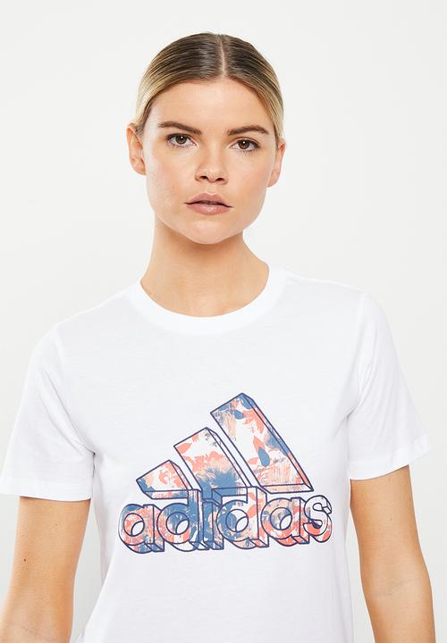adidas Performance - W floral photo - white