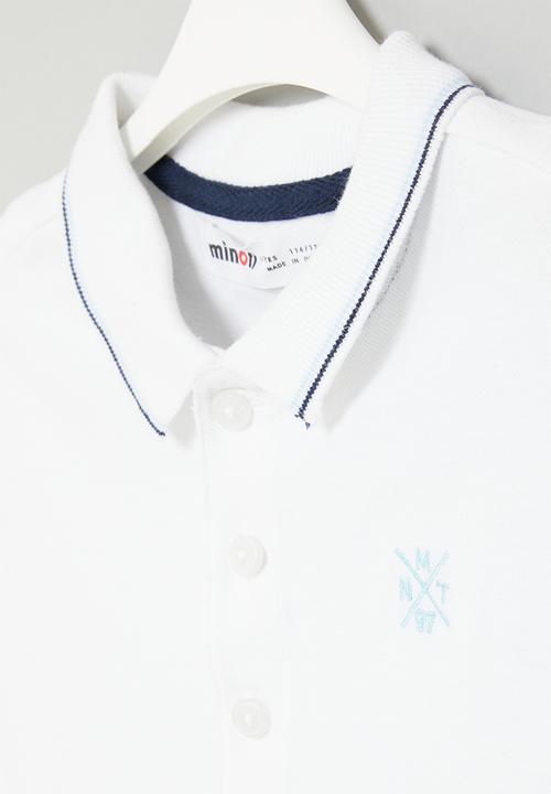 MINOTI - Pique polo - white
