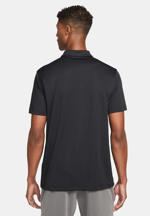 Nike - Dri-FIT solid polo - black & white 