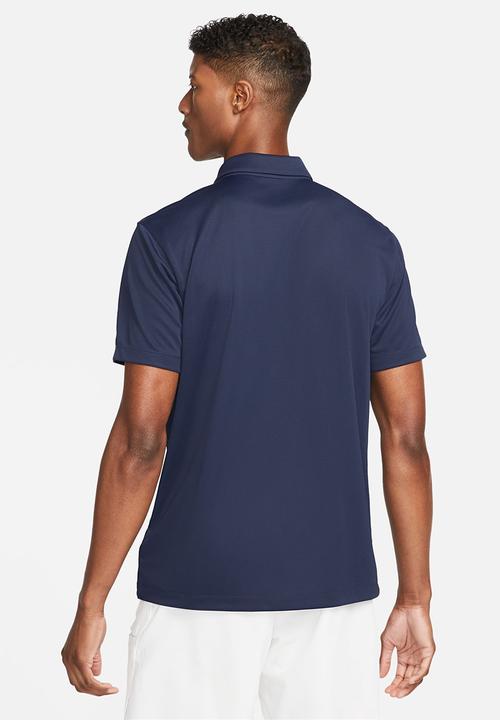 Nike - M nkct df polo solid - obsidian & white 
