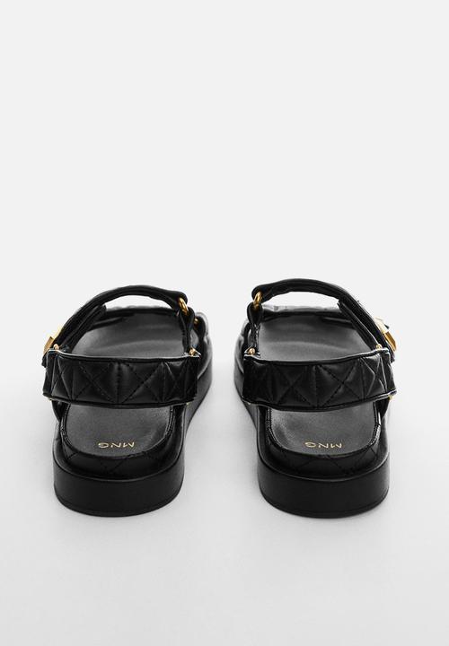 MANGO - Toni double strap sandal - black