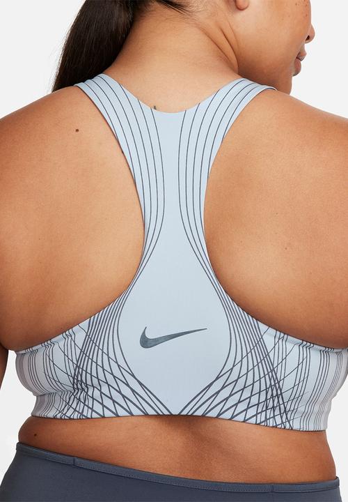 Nike - W Nike dri-fit swoosh high neck bra - blue tint 