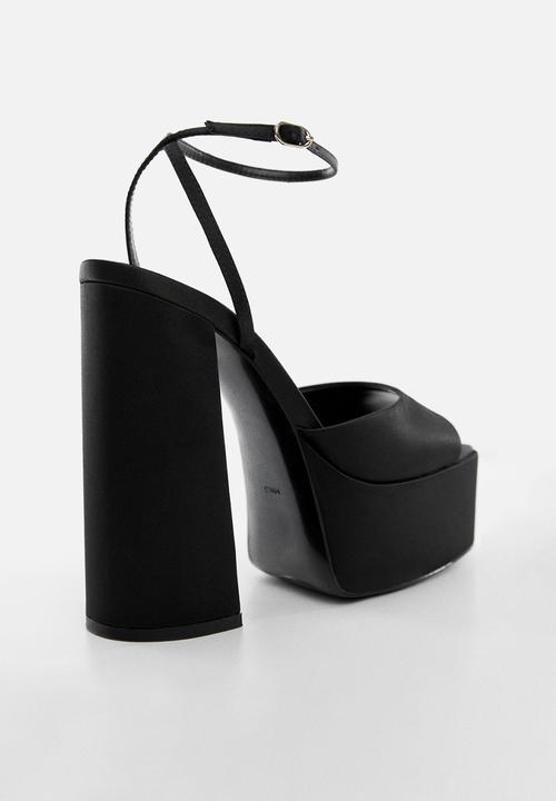 MANGO - Socto platform sandal - black