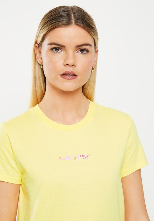 Levi’s® - Perfect tee za pismo boxy sans logo - powdered yellow