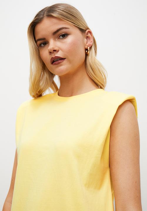 Superbalist - Shoulder detail dress - yellow