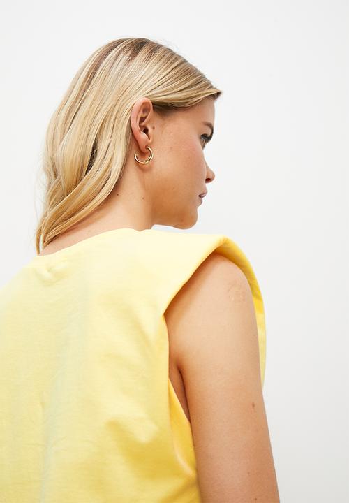 Superbalist - Shoulder detail dress - yellow