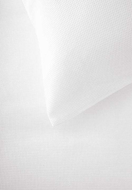 Linen House - Providence waffle duvet set - white