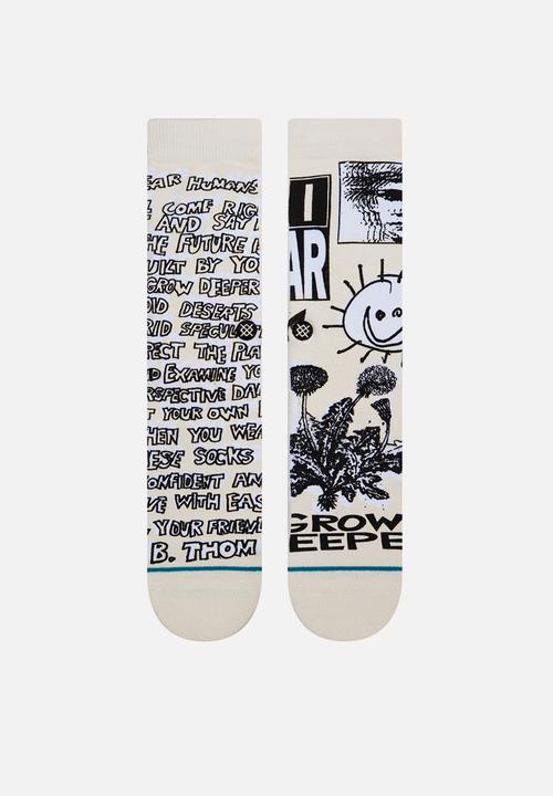 Stance Socks - Dear Humans - off white