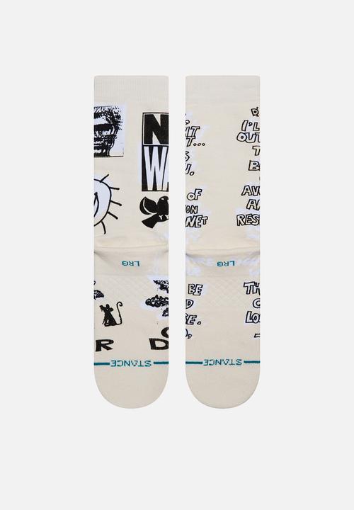Stance Socks - Dear Humans - off white