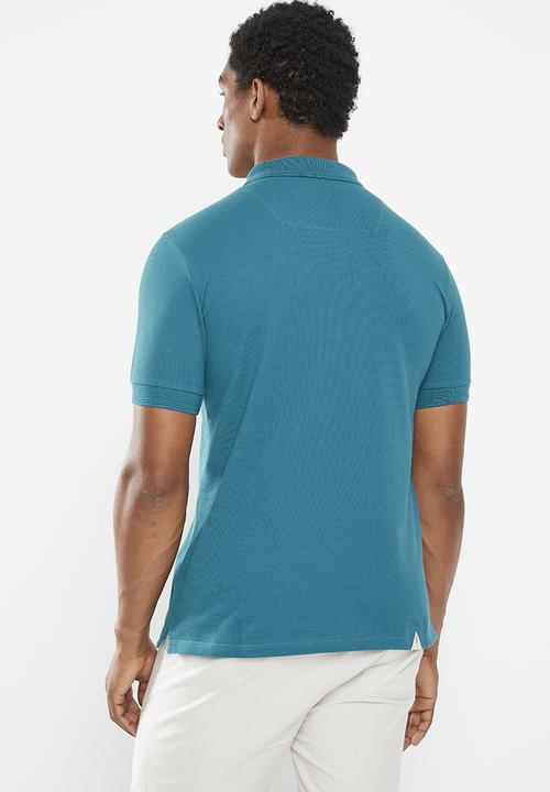 Vertigo - Mens vertigo core pigment wash pigue golfer - corsair