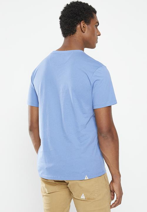 Vertigo - Mens vertigo core enzyme washed tee ss - coronet blue