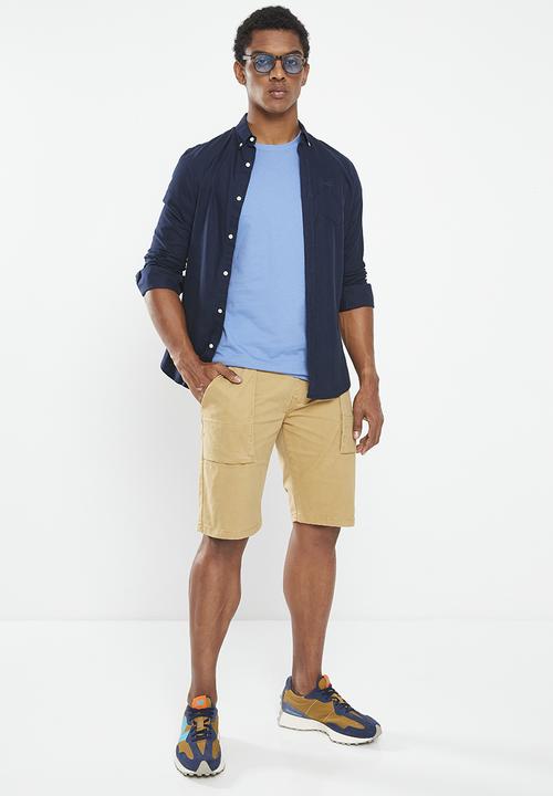 Vertigo - Mens vertigo core enzyme washed tee ss - coronet blue
