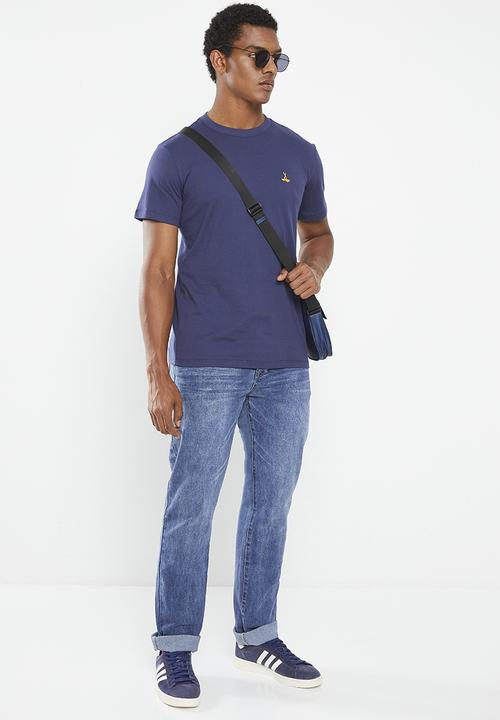 Vertigo - Mens vertigo core enzyme washed tee ss - naval academy