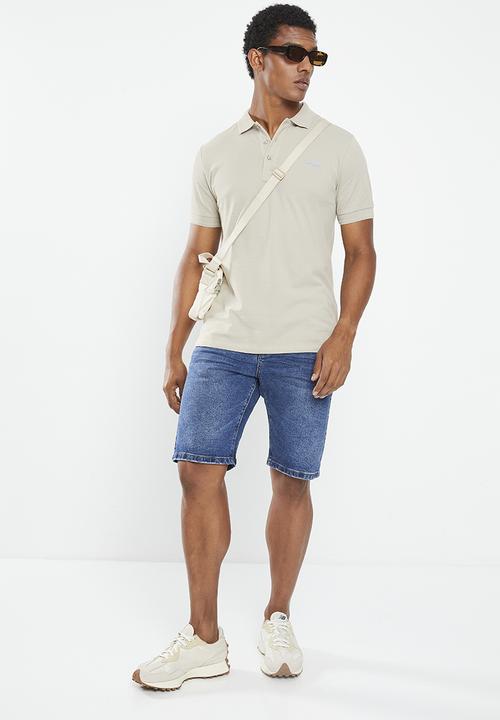 Vertigo - Mens vertigo core enzyme wash pique golfer - drizzle