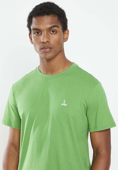 Vertigo - Mens vertigo core enzyme washed tee ss - mint green