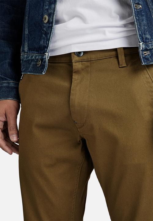 G-STAR - Skinny chino 2.0 bracket superstretch twill - dark olive